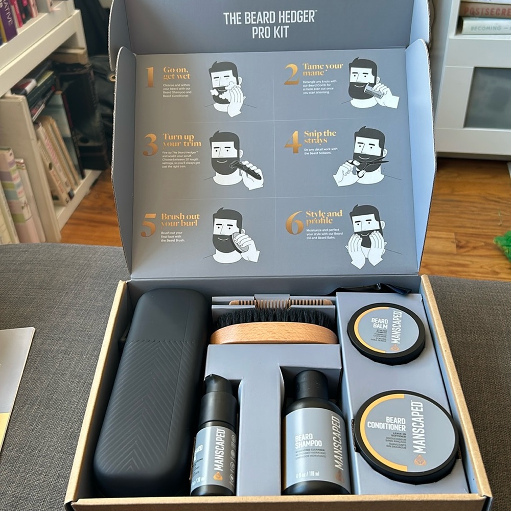 Brand new manscaped beard hedger pro kit!